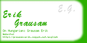 erik grausam business card